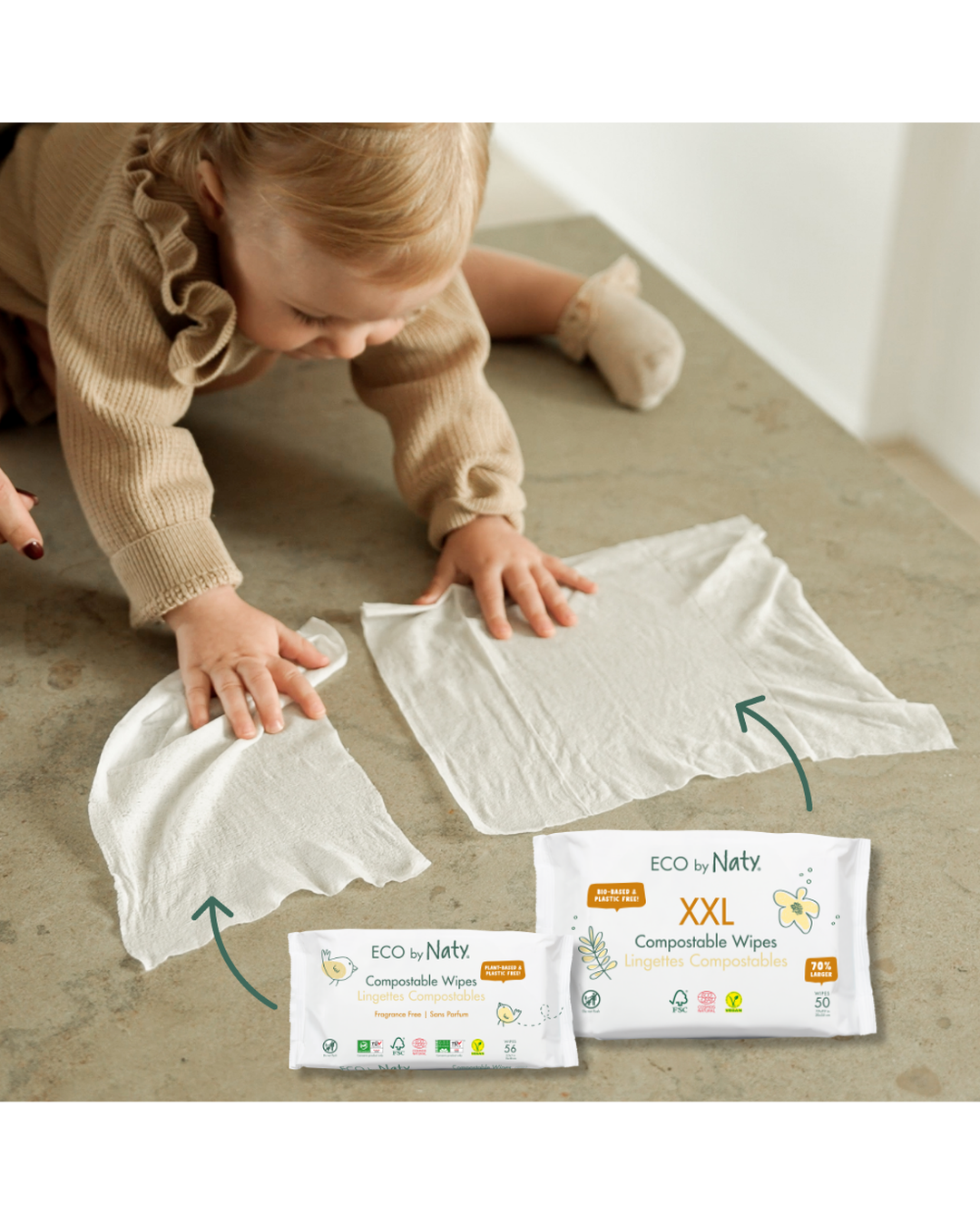 Compostable Wipes Travel Pack