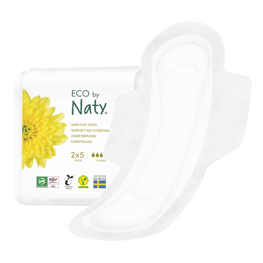 Sanitary Pads (Super Travel Pack), , grid, Eco by Naty